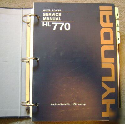 Hyundai HL770 wheel loader service repair manual book