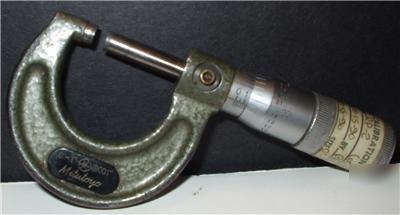 Mitutoyo micrometer 0 - 1 inch model no. 103-135