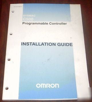 Omron sysmac C500 plc - programming/operation manual