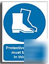 Protective footwear sign-s.rigid-200X250MM(ma-050-re)