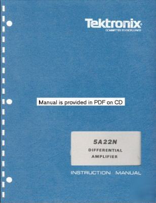 Tek 5A22N svc/ops manual in two resolutions and A3 + A4