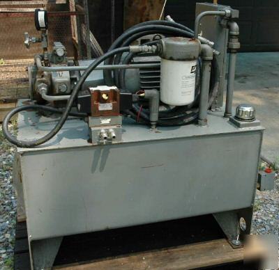 Hydraulic power supply, racine, 7.5HP, 30GAL. reservoir