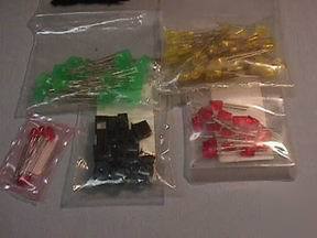 82 leds; 22 red, 40 yellow, 20 green