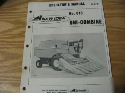 New idea 818 uni combine operators manual