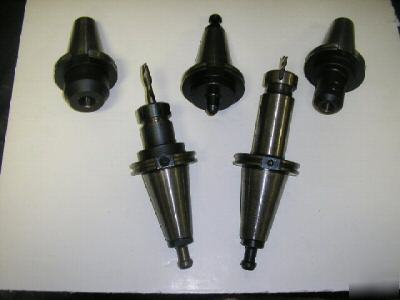 (5) CT50 tool holders with (3) haas pull studs