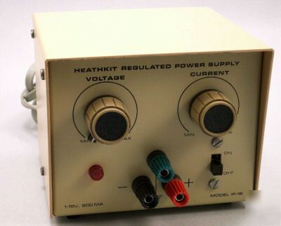 Heathkit ip-18 1-15 vdc power supply (mint)