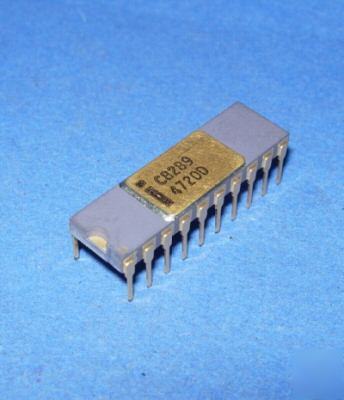 Intel C8289 20-pin gray gold ceramic ic vintage 8289N 