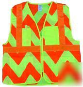 Lime orange ansi class ii safety vest reflective stripe