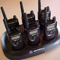 Motorola business band two/2 way walkie talkie radios