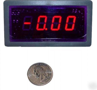 New 3 1/2 red led digital panel meter dc 0 +/- 2 a curr