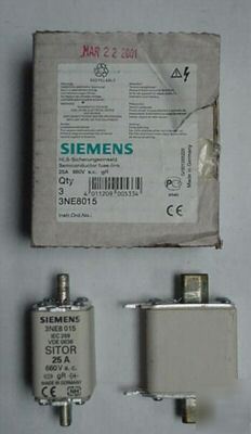 Siemens 3NE8015 semiconductor fuse-link 25A 660VAC