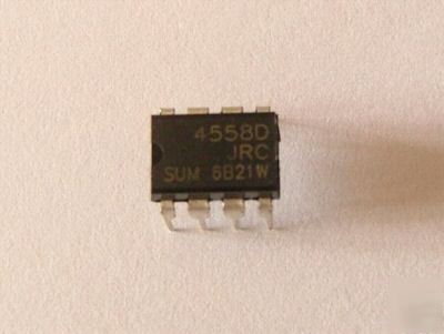 10 x jrc 4558D dual op-amp chip ic for TS808 overdrive