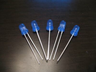 100X 5MM blue superbright diffused leds 