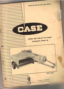 1966 case parts catalog- model 200 pick-up hay baler
