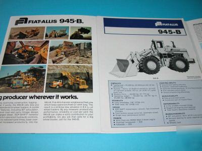 1974 fiat-allis 945-b wheel loader catalogs