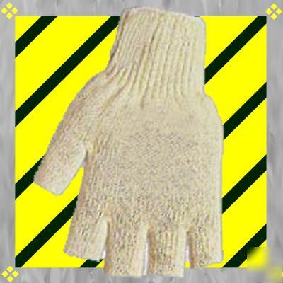36PR knit work liner glove fingerless cotton wholesale