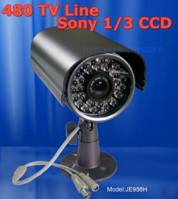 480 tv line sony 1/3 color ccd water-proof ir camera