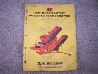 New holland nh 50 51 52 bale thrower parts manual