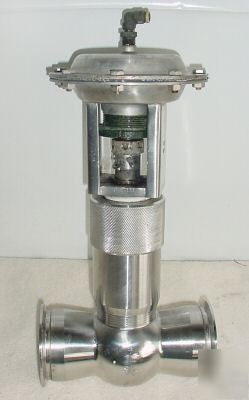 sanitary valve flow control actuated adjustable air