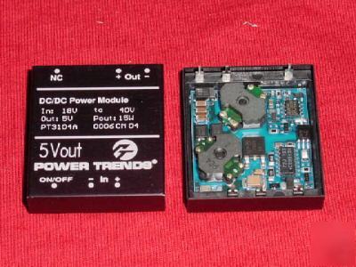 505 pcs. powertrends# PT3104A, 5V 15W 24VIN dc/dc, horz