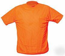 Ansi osha traffic safety tow towing t-shirt orange 2XL