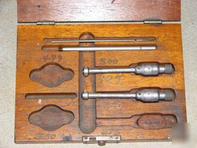 Brown and sharpe intrimik bore micrometers gage hole &