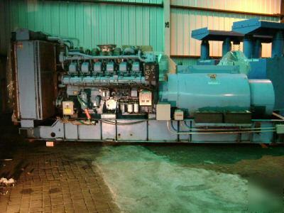 1000 kw 1MW mitsubishi kato generator diesel no 