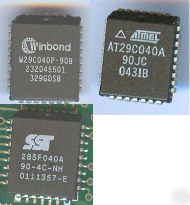 15 lot of mix eeprom 4 mb (winbond, atmel, sst)