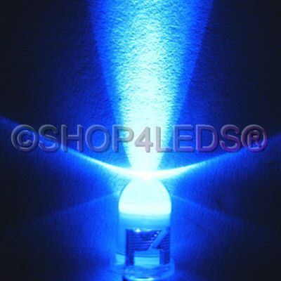 100PCS megabright blue led 5MM 10000 mcd car diy free/r