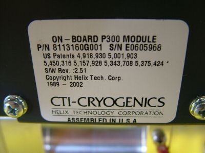 Cti cryogenics on-board P300 cryopump 300MM pvd system