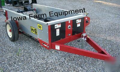 H&s 80 bu pto drive, pto driven manure spreader