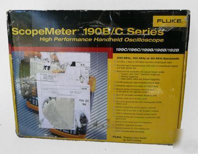 New in box fluke 196B scopemeter 100MHZ 003 option 196