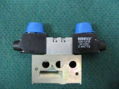 Numatics solenoid valve #236-127B 24VDC, 6 watts