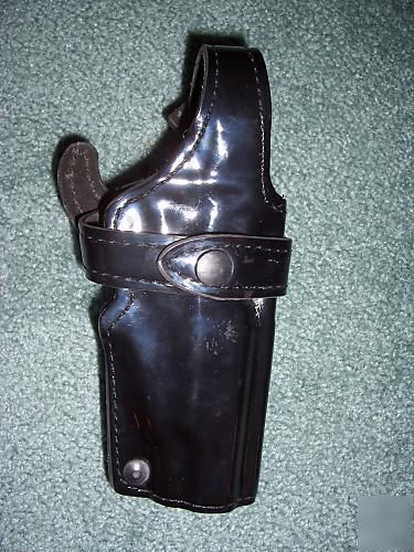 Safariland triple retention holster rh gloss black nice