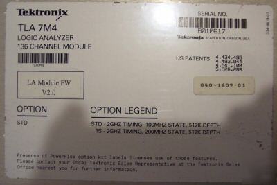 Tektronix TLA7M4 tla 7M4 mass logic analyzer module