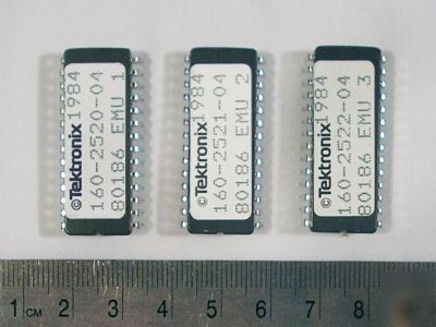 3 tektronix oscilloscope ic eprom 160-2520-04 2521 2522