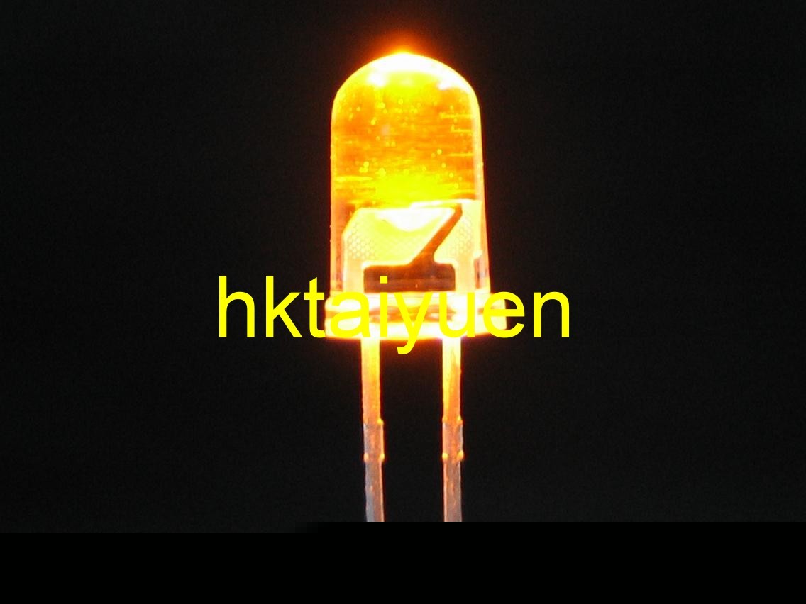 30X 5000MCD 3MM yellow led ultra bright free resistors