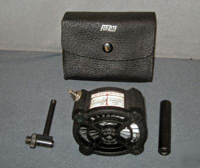 Florite bachrach anemometer wind speed guage with case