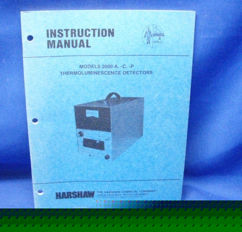 Harshaw models 2000-a,-c,-p instruction manual