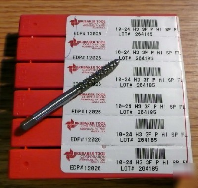 New 6PC brubaker tool 10-24 H3 3F hs spfl tap