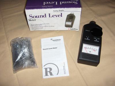 Radio shack 7 range analog display sound level meter