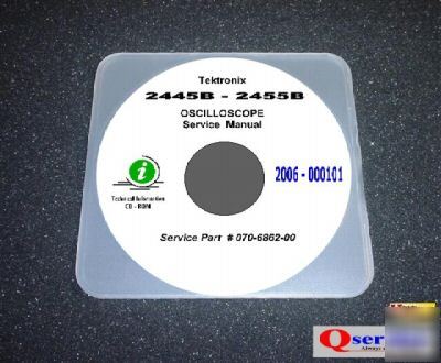 Tektronix tek 2455B oscilloscope service manual cd