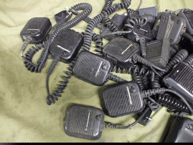 14 police radio microphones ericsson, otto, motorola