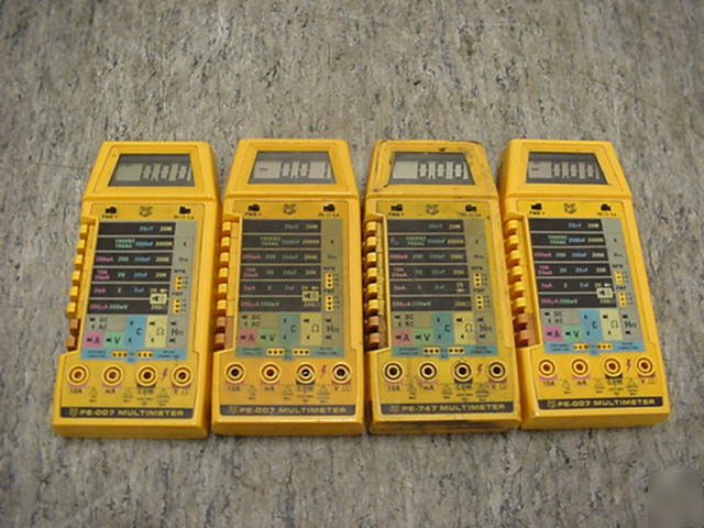 4 x priority electronics pe-007 digital multimeter