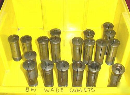 8W/8WN wade lathe round collets, hardened & ground