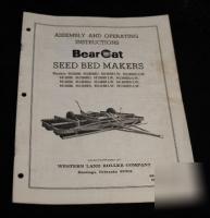 Bearcat seed bed makers