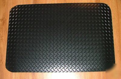 Diamond plate work bench anti-fatigue mat 2'X3'