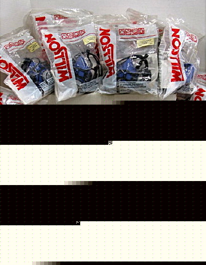 New 14) willson 6100V-s valuair + respirator facepieces 