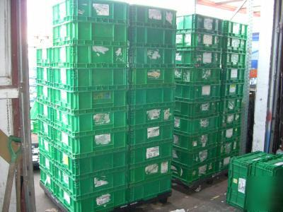 Orbis plastic bin tote container shipping box 24X22X9