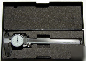 Precision brand white 0-8 in. dial calipers